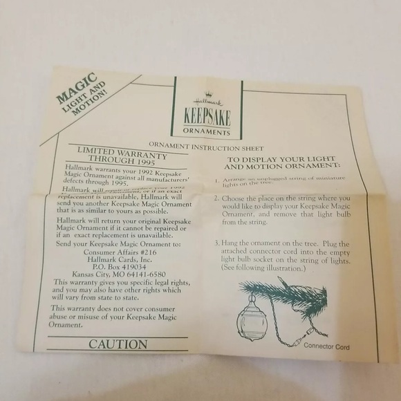 HALLMARK KEEPSAKE magic series LIGHT & VOICE 1992 SHUTTLECRAFT GALILEO - Picture 5 of 7